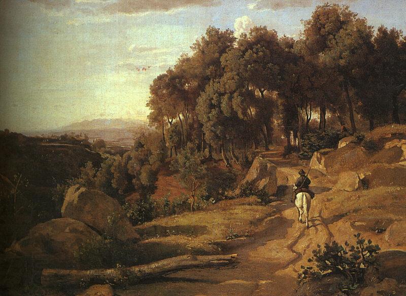 Jean Baptiste Camille  Corot A View near Volterra_1 China oil painting art